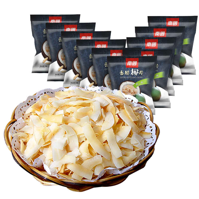 南国椰子脆片25g*10袋