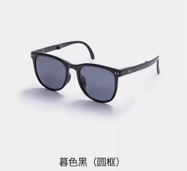 VVC云端休闲·防晒折叠墨镜 暮色黑