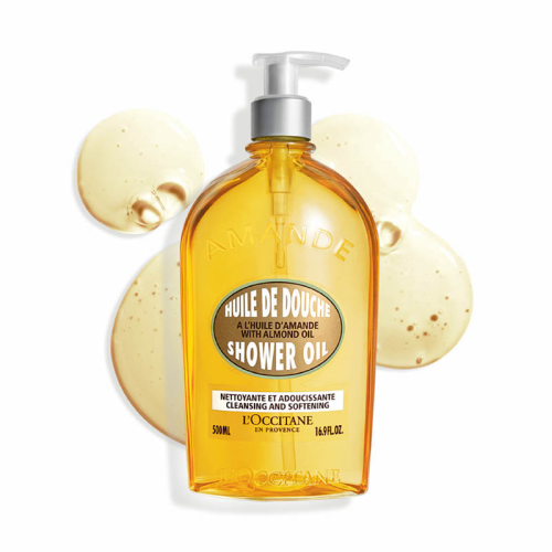 欧舒丹甜扁桃味沐浴油 500ml 效期至28年2-9月