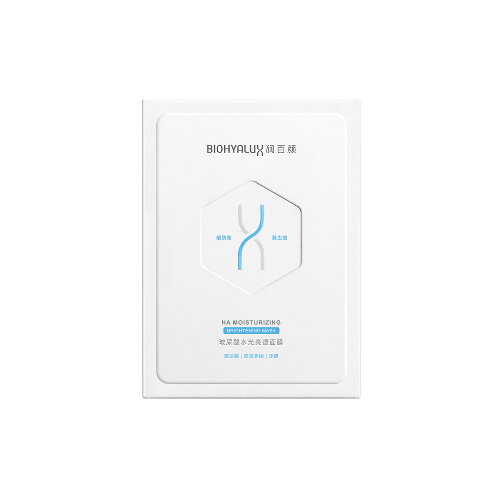 润百颜玻尿酸水光亮透面膜(肉肉面膜)28g*5片