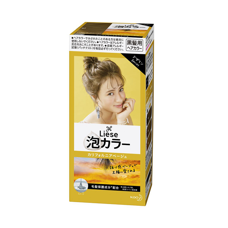 [清仓]KAO花王 Liese莉婕泡沫染发剂 加州米黄 108ml
