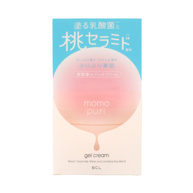 [清仓]BCL momopuri蜜桃乳酸菌补水保湿啫喱面霜 80g（A044）