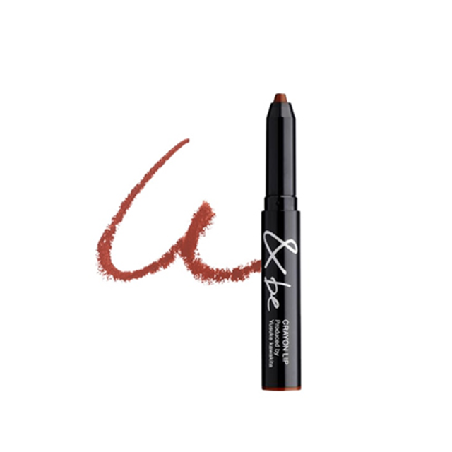 [清仓]&be 河北裕介 天然有机植物油保湿蜡笔唇膏 可可棕cocoa brown