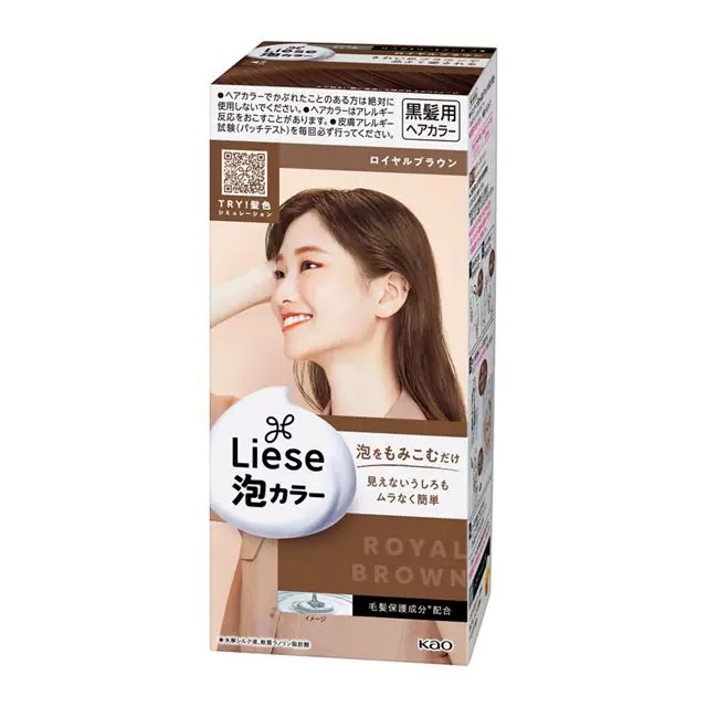 [清仓]KAO花王 Liese莉婕泡沫染发剂 皇家棕色 108ml