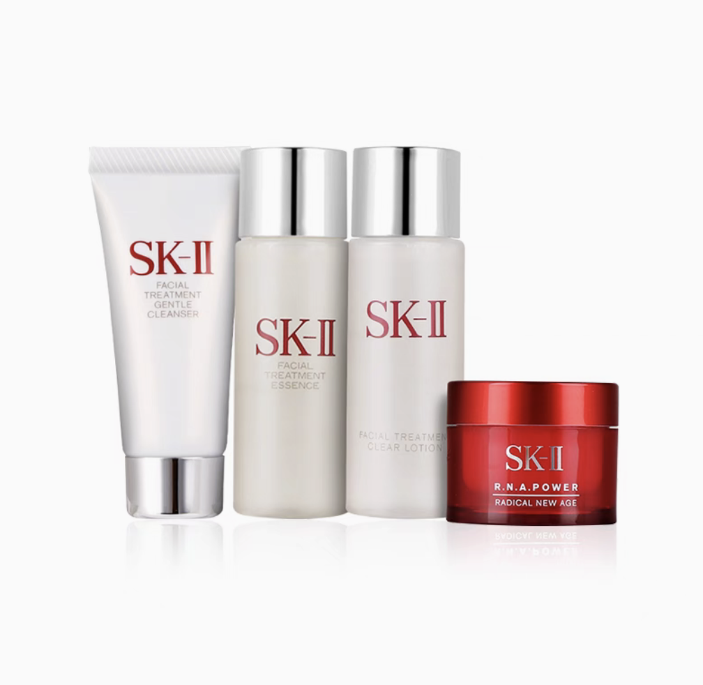 SK-II新款中样四件套(洁面+清莹露+神仙水+滋润面霜)效期至27年8月